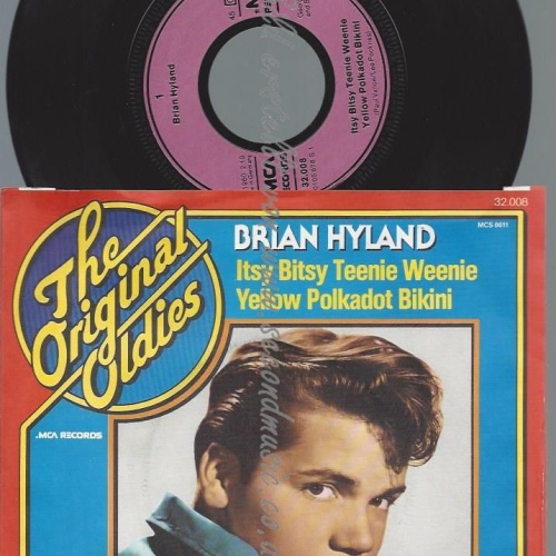 7"  Brian Hyland  Itsy Bitsy, Teenie Weenie Yellow Polkadot Bikini