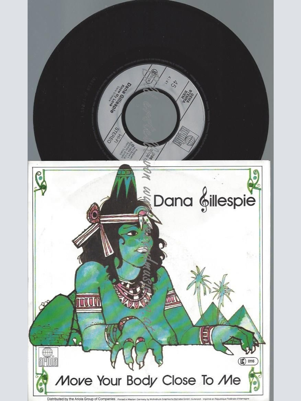 7"   Dana Gillespie  Move Your Body Close To Me //DE