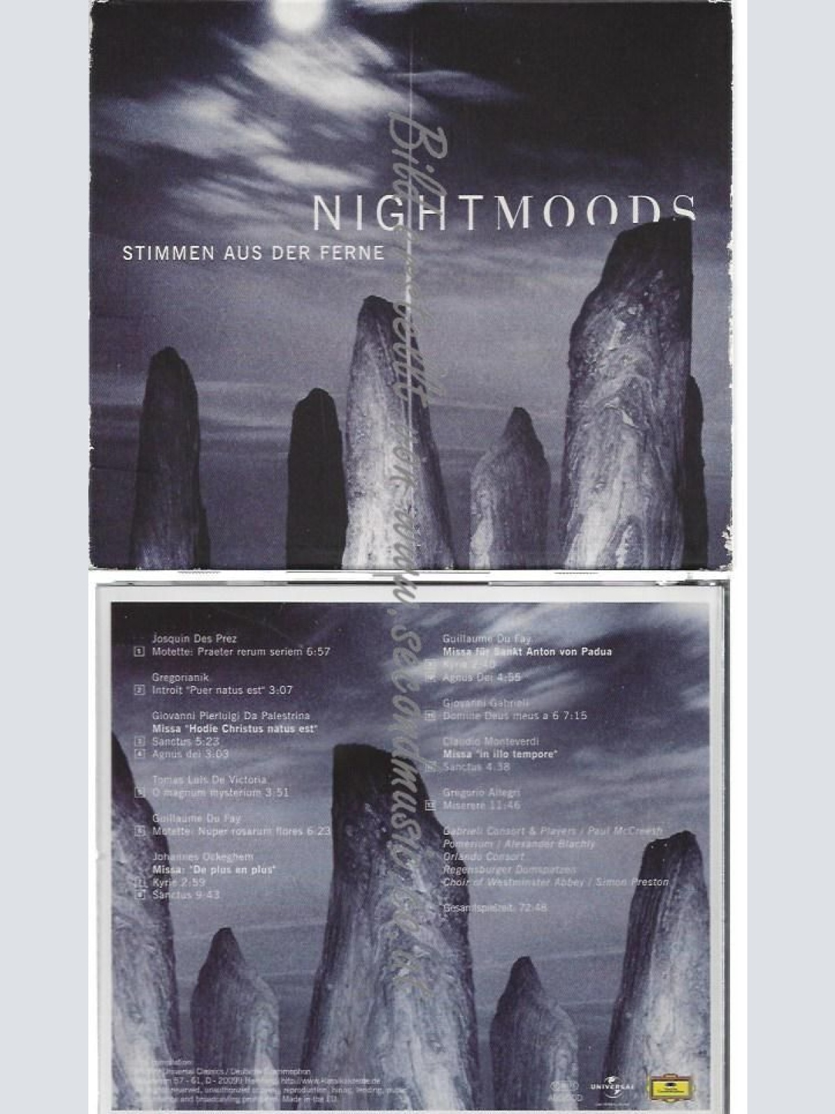 CD--POMERIUM UND GABRIELI CO--    NIGHTMOODS - STIMMEN AUS DER FERNE |