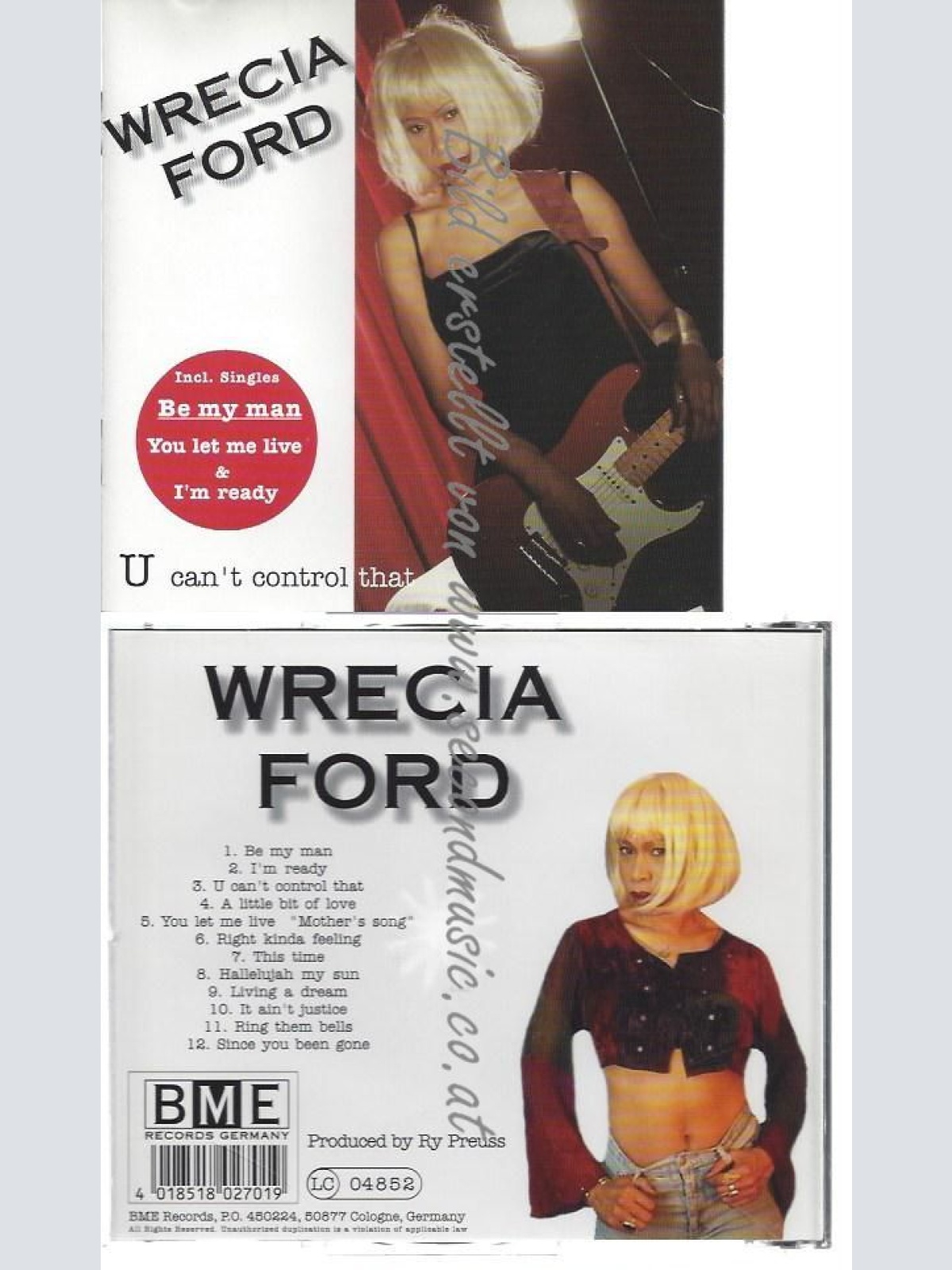 CD--WRECIA FORD--    U CAN'T CONTROL THAT