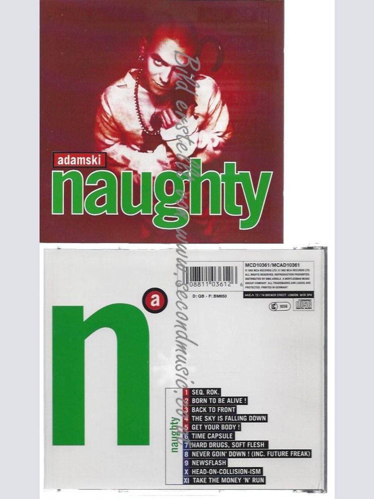 CD--ADAMSKI--    NAUGHTY