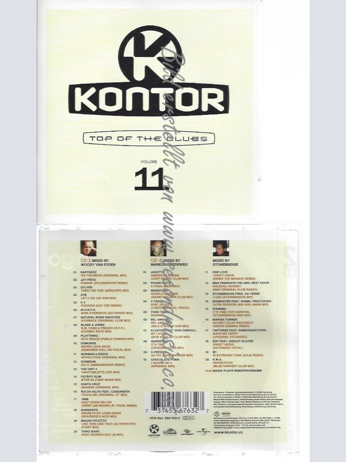 CD--VARIOUS--    KONTOR-TOP OF THE CLUBS 11  | DOPPEL-CD