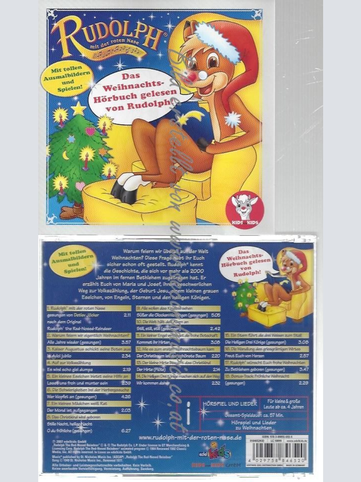 CD-- RUDOLPH-MIT DER ROTEN NASE--    DAS WEIHNACHTS-HÖRBUCH GELESEN