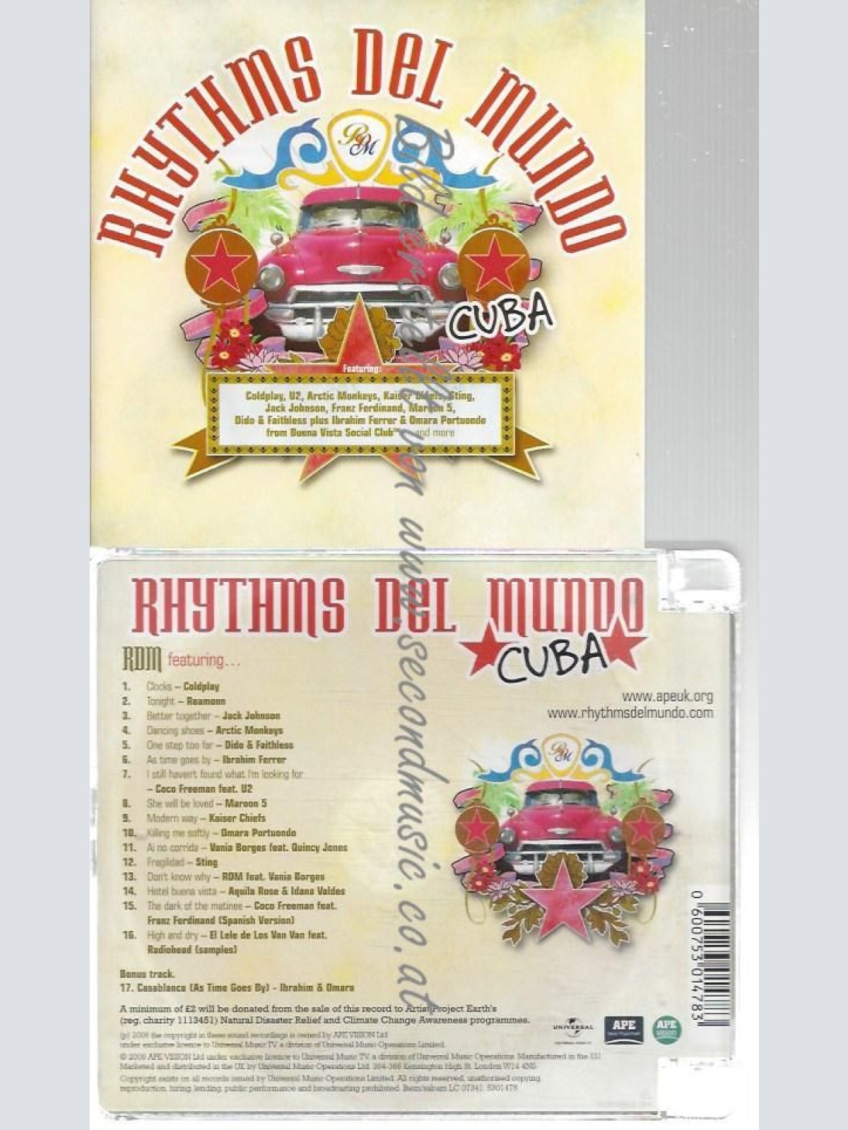 CD--RHYTHMS DEL MUNDO--    RHYTHMS DEL MUNDO-CUBA -