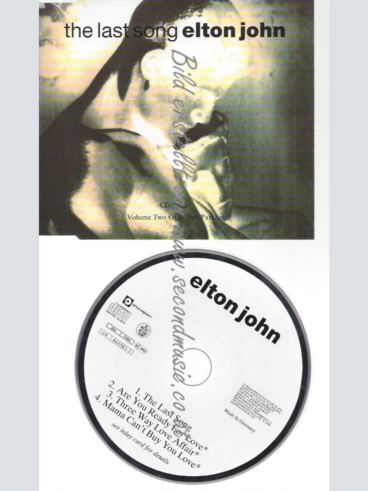 CD--ELTON JOHN--    LAST SONG
