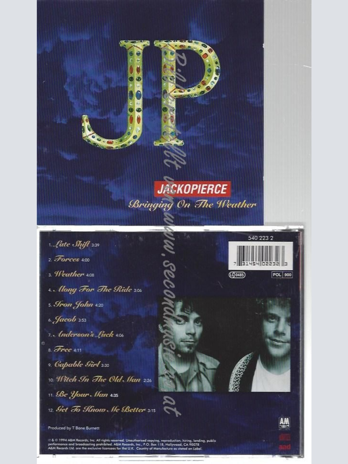 CD--Bringing on the Weather  // Jackopierce