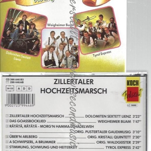 CD--VARIOUS--    ZILLERTALER HOCHZEITSMARSCH