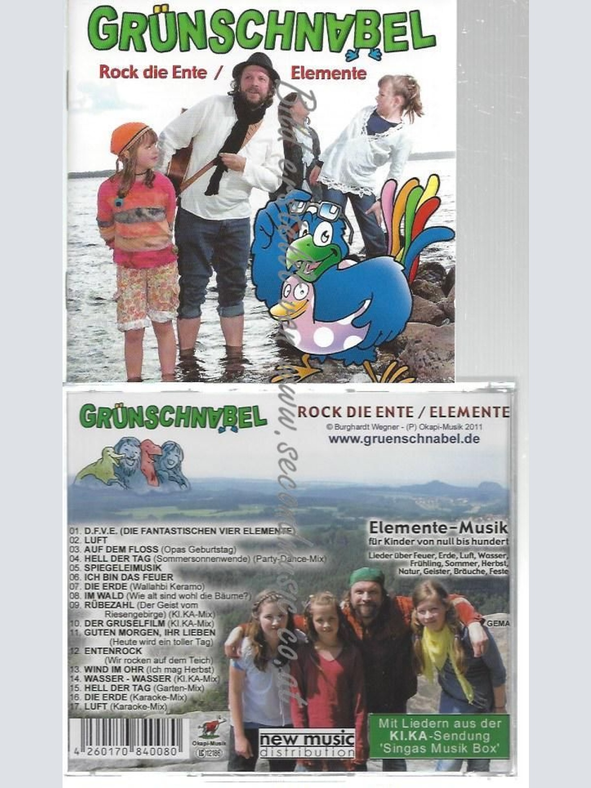 CD--Rock die Ente/Elemente  // Grünschnabel