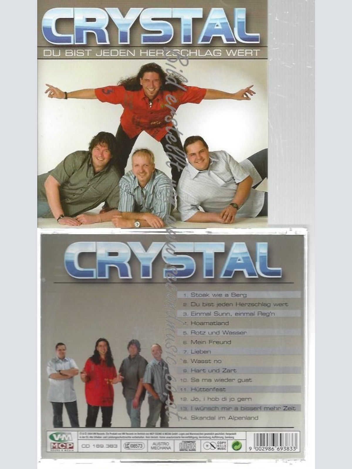 CD--CRYSTAL--    CRYSTAL - DU BIST JEDEN HERZSCHLAG WERT