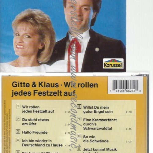 CD--GITTE & KLAUS--    WIR ROLLEN JEDES FESTZELT AUF -COMPILATION,