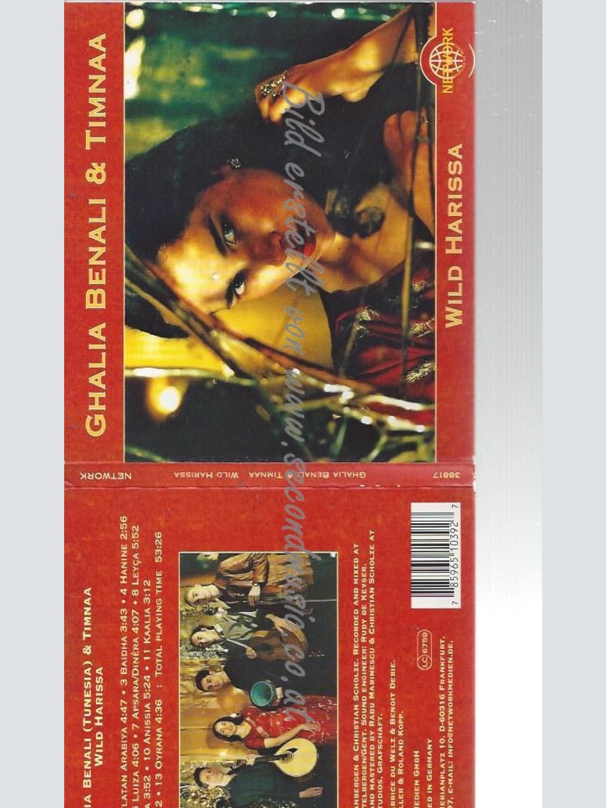 CD--TIMNAA GHALIA BENALI--    WILD HARISSA