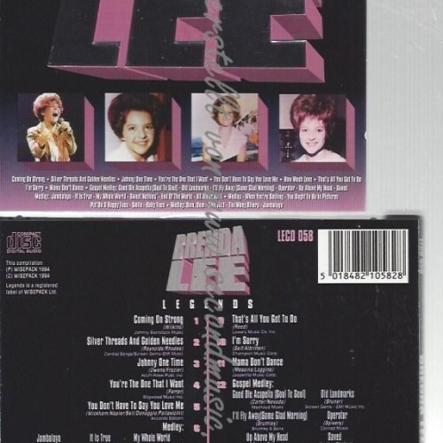 CD--BRENDA LEE--    BRENDA LEE -FOOL #, MY PRAYER, FLY ME TO THE MOON