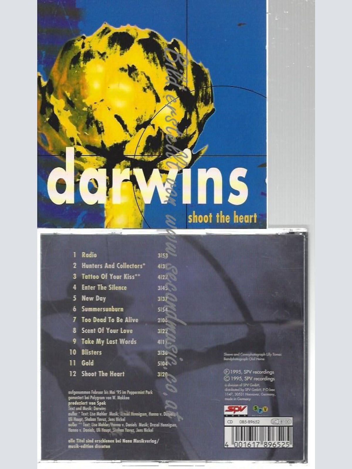CD--DARWINS--    THE ALBUM,SHOOT THE HEART