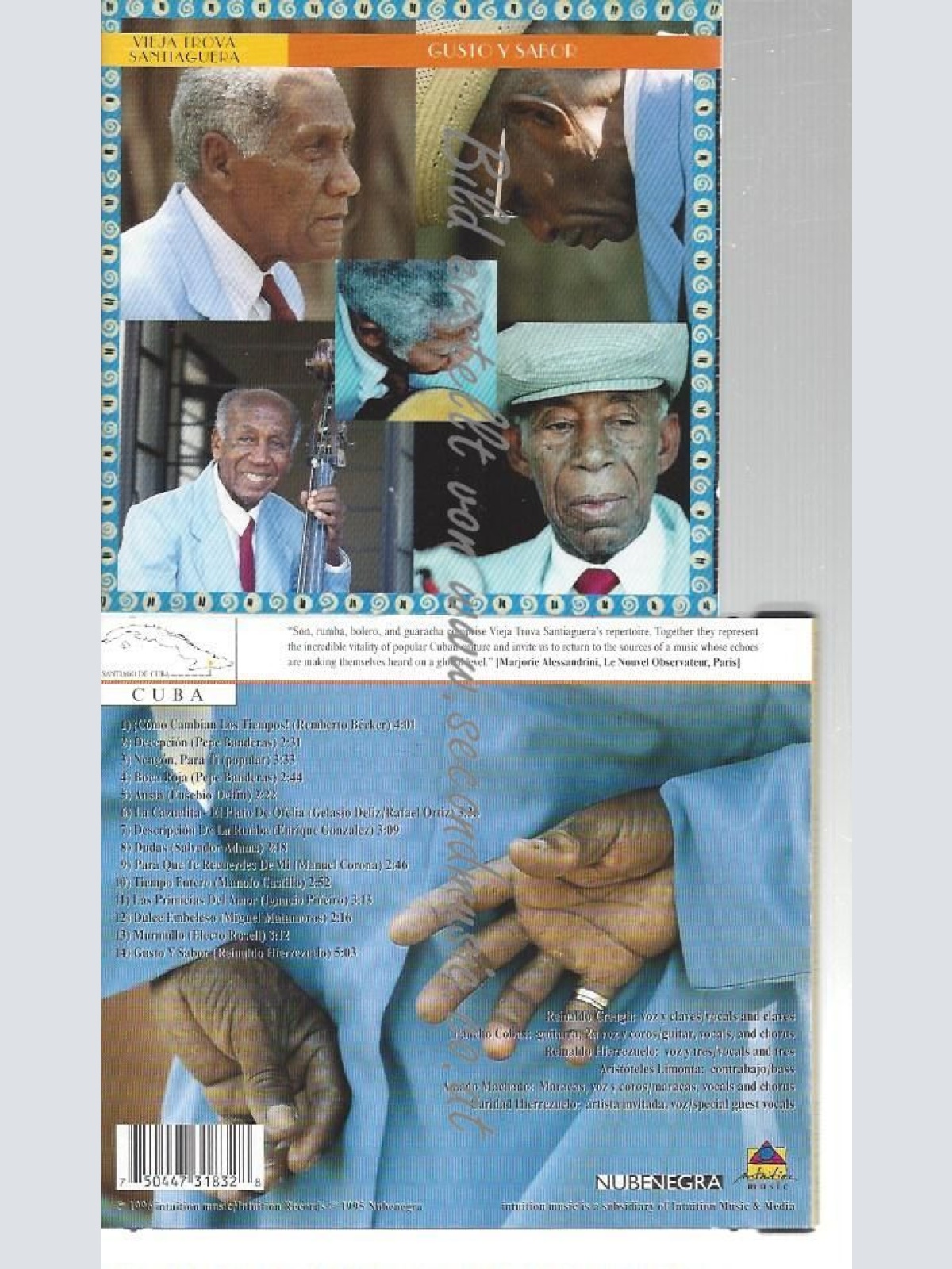 CD--VIEJA TROVA SANTIAGUERA--    GUSTO Y SABOR