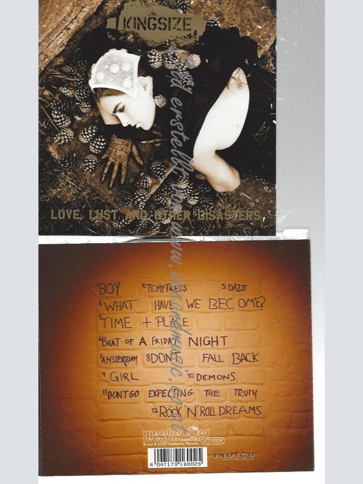 CD--KINGSIZE--    LOVE,LUST AND OTHER DISASTERS