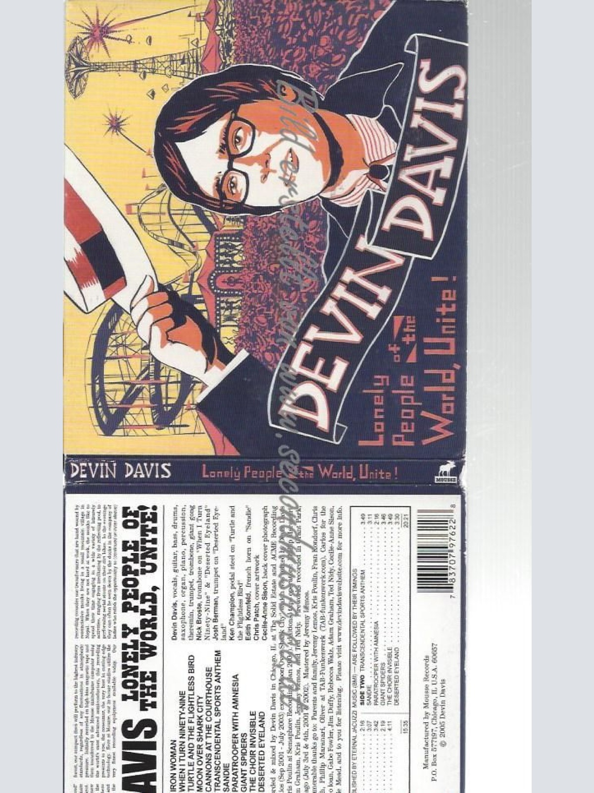 CD--DEVIN DAVIS--    LONELY PEOPLE OF THE WORLD |