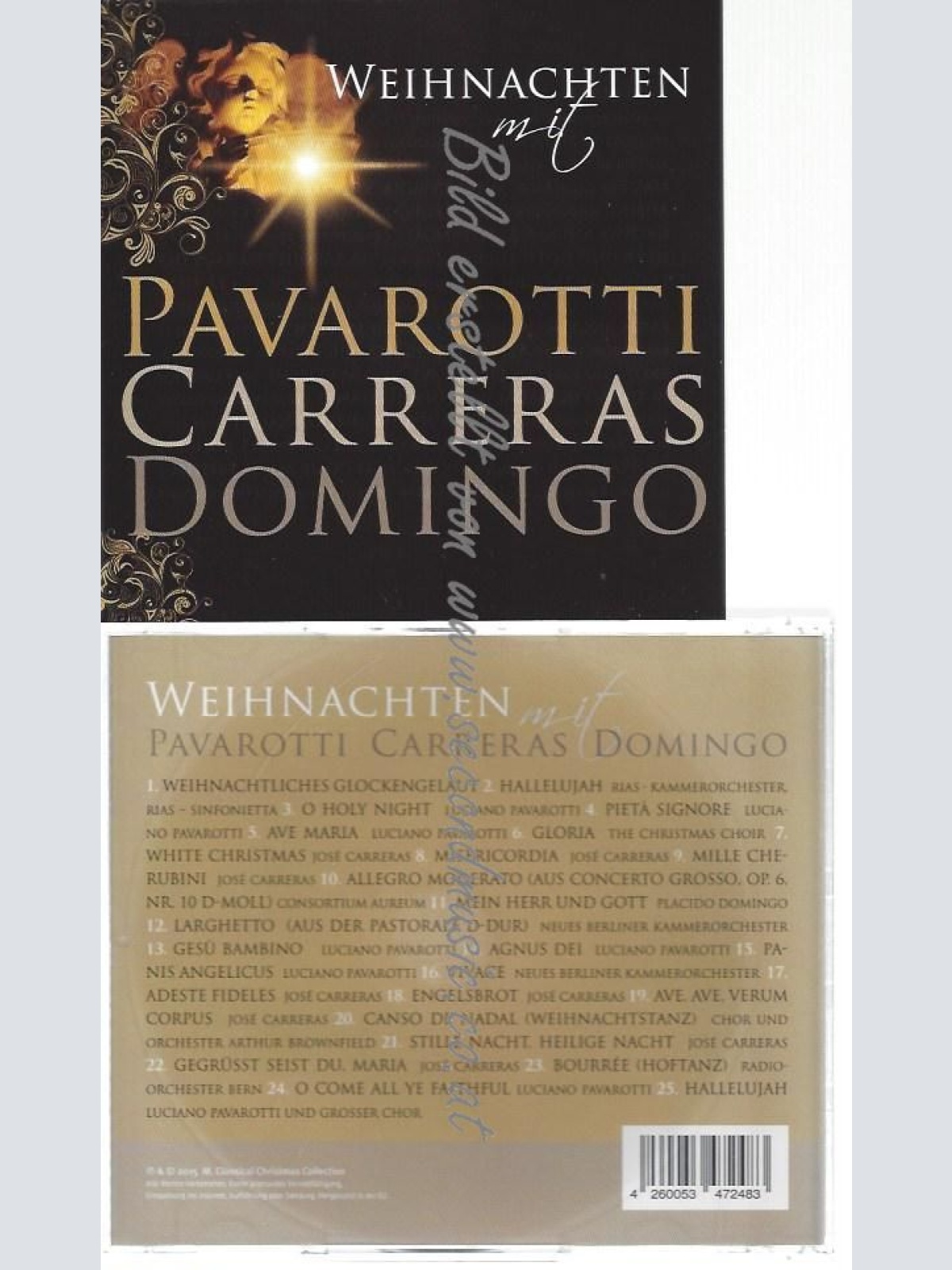 CD-- -    WEIHNACHTEN MIT PAVAROTTI, CARRERAS, DOMINGO