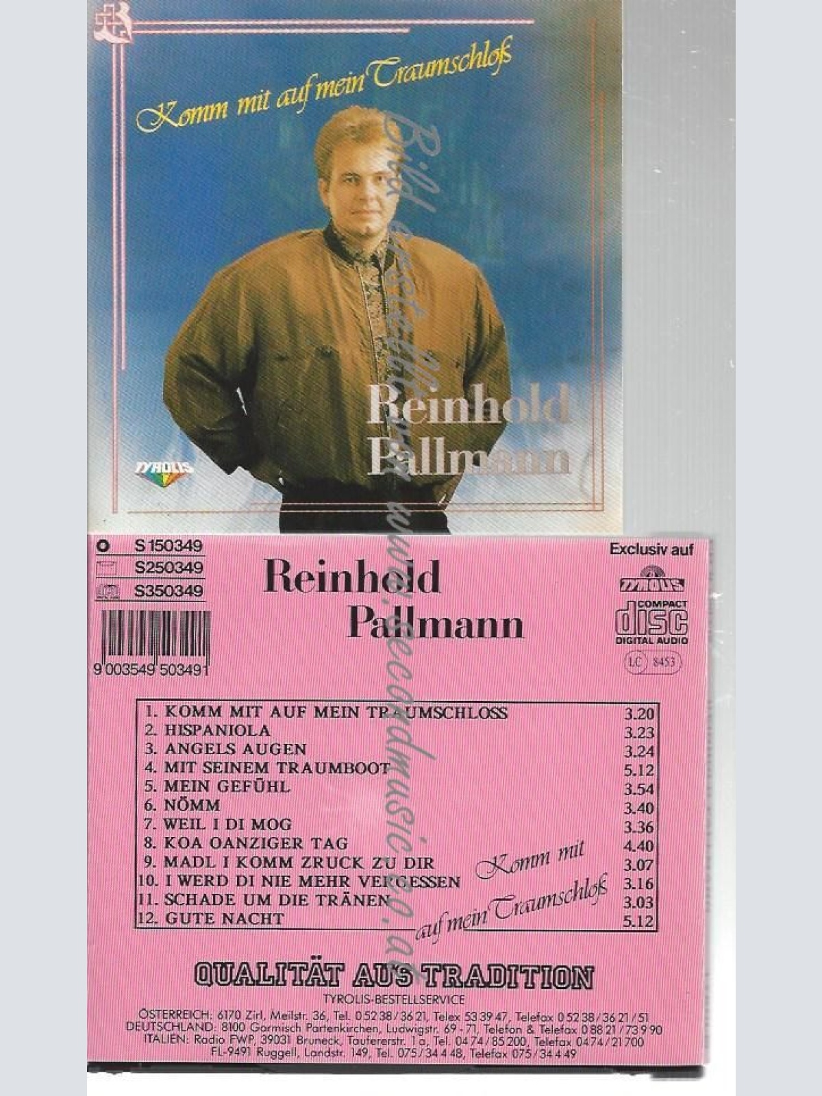CD--PALLMANN REINHOLD--    KOMM MIT AUF MEIN TRAUMSCHLOSS