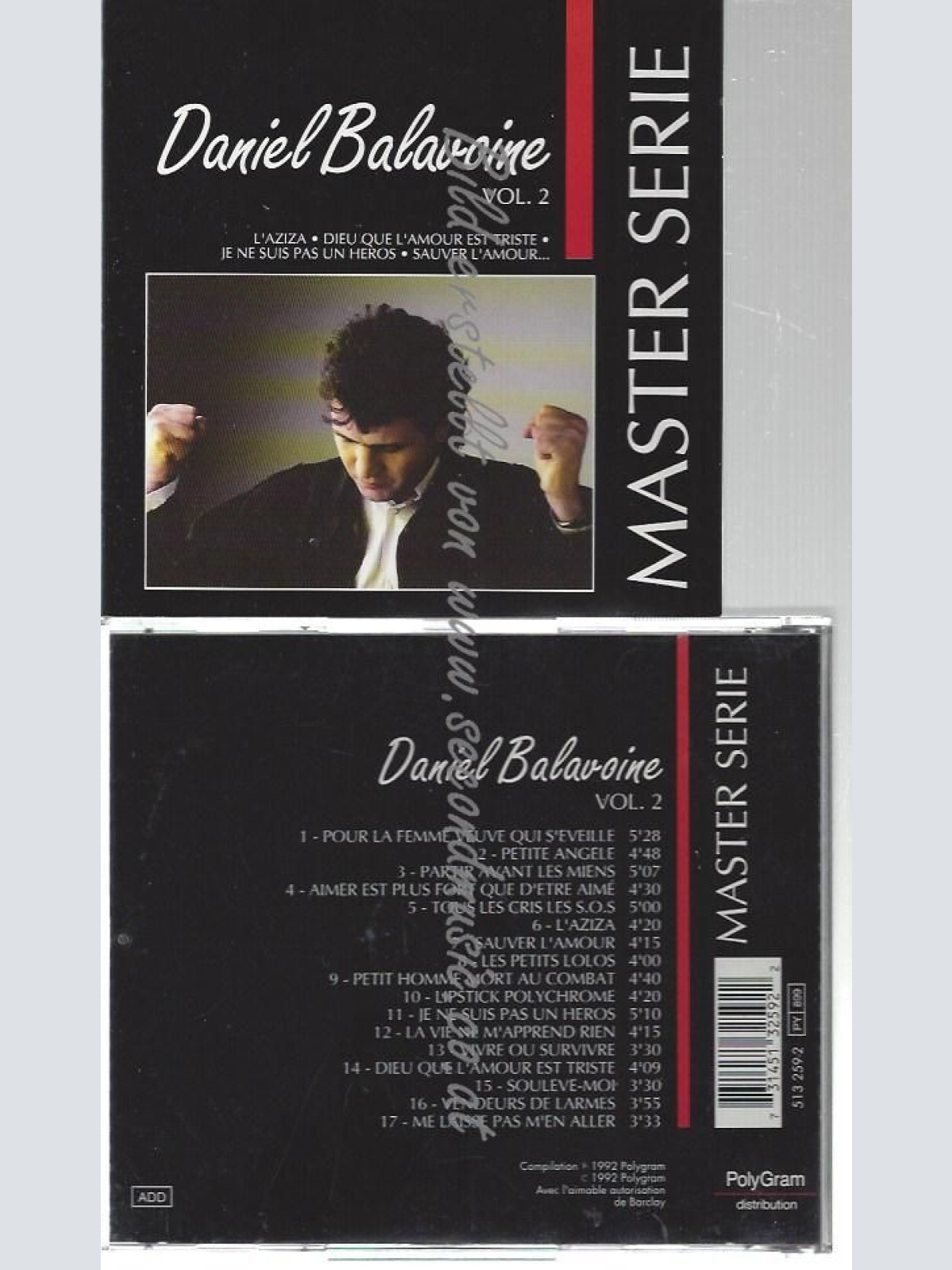 CD--ALENTS DU    / DANIEL BALAVOINE--    MASTER SERIE VOL.2