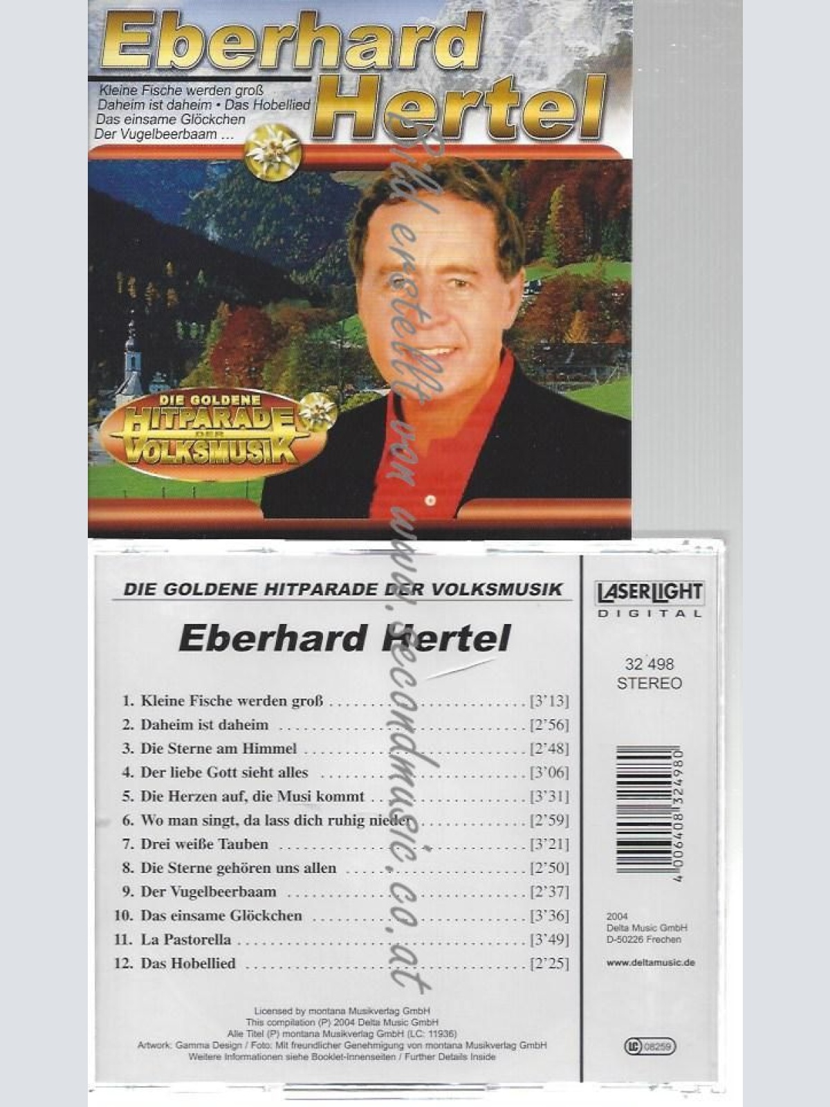 CD--EBERHARD HERTEL--    DIE GOLDENE HITPARADE DER VOLKSMUSIK
