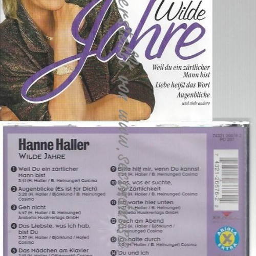 CD--HANNE HALLER--    WILDE JAHRE
