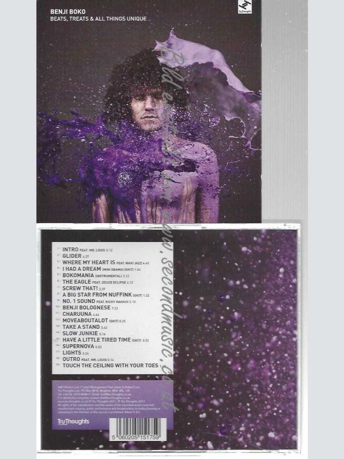 CD--BENJI BOKO--    BEATS, TREATS AND ALL THINGS UNIQUE -FEAT. MAXI JAZZ,