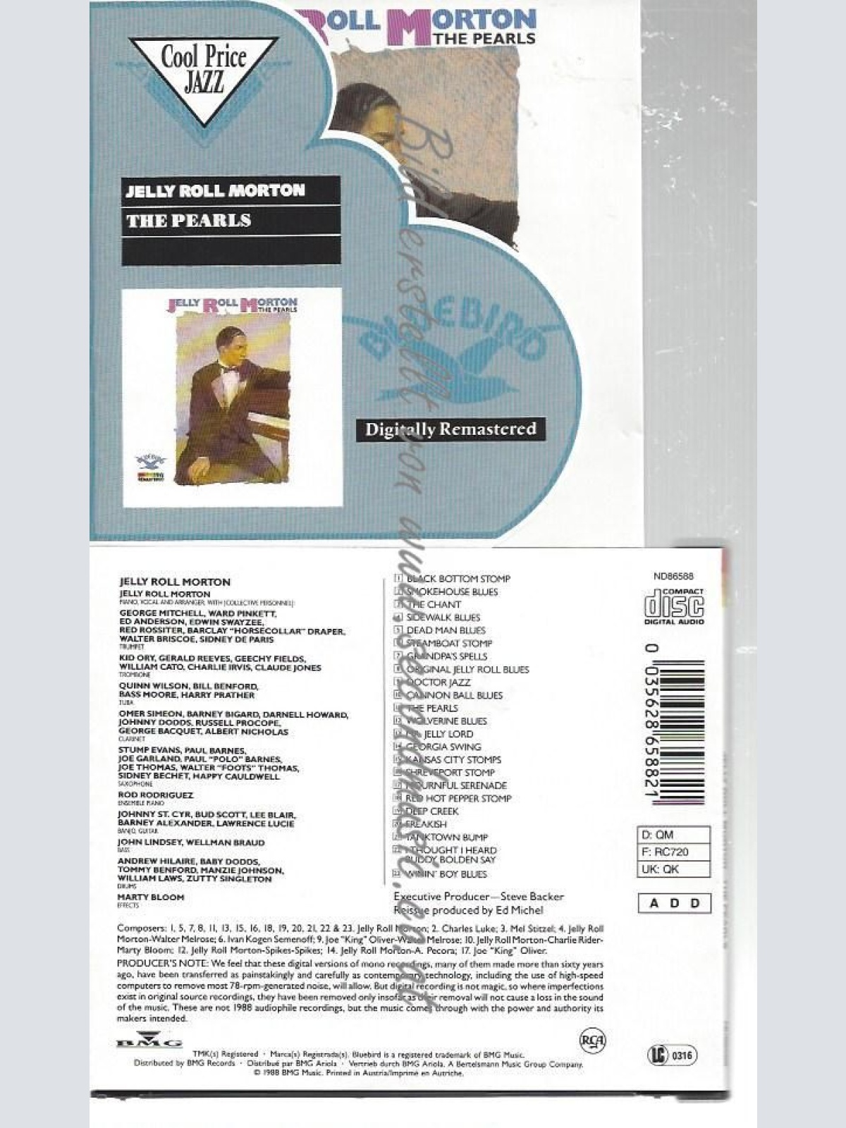 CD--JELLY ROLL MORTON--    PEARLS