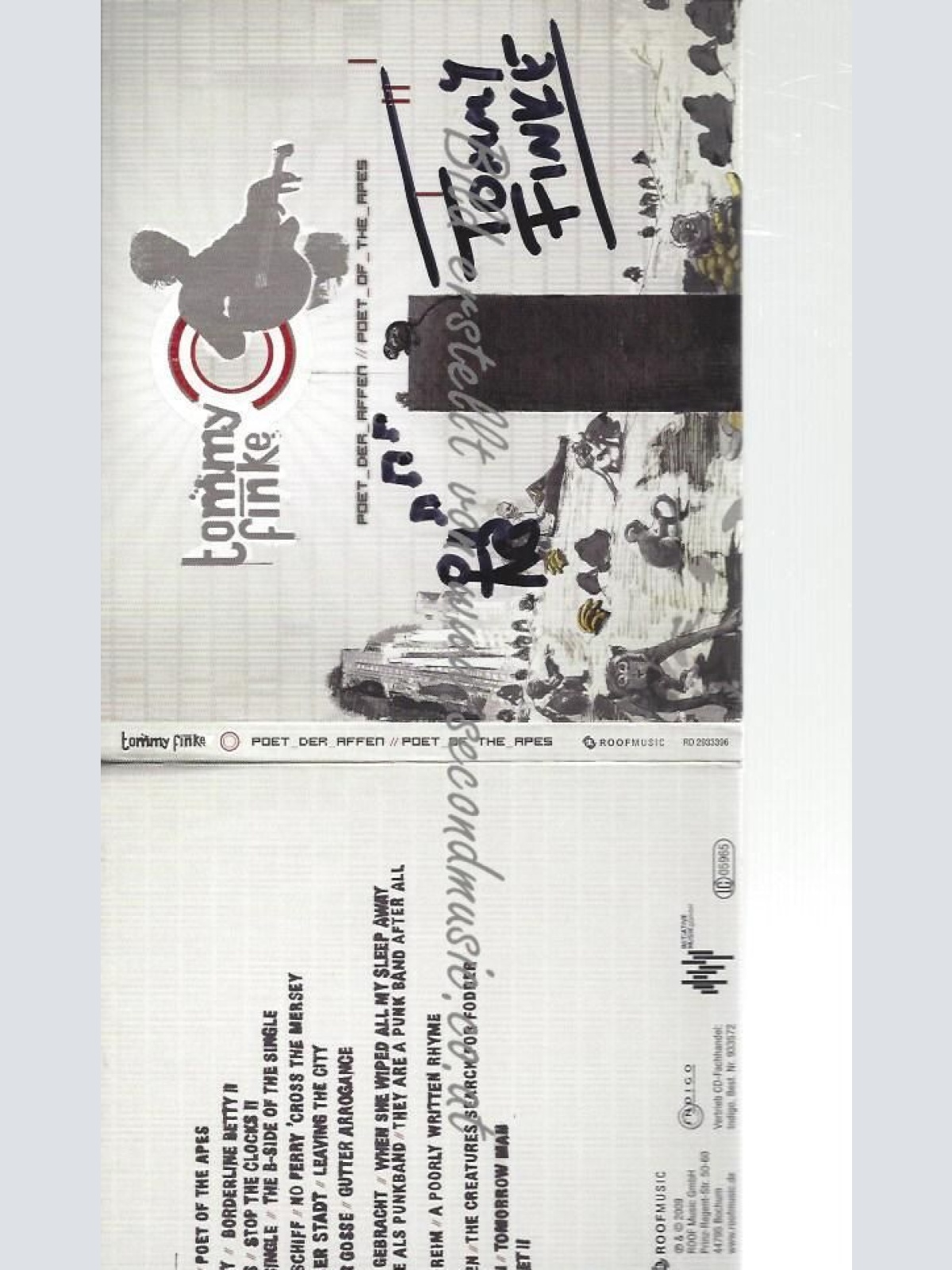 CD--POET OF THE APES    / TOMMY FINKE--    POET DER AFFEN