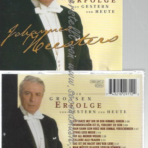 CD--JOHANNES HEESTERS--    DIE GROSSEN ERFOLGE Von GESTERN