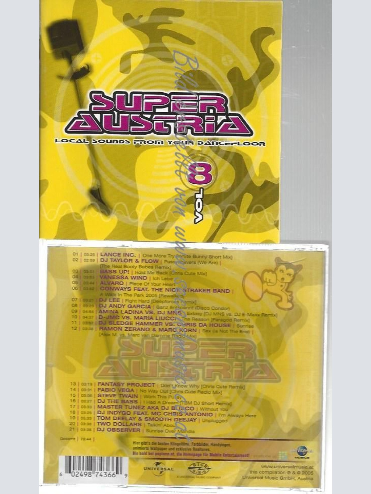 CD--DIVERSE POP--    SUPER AUSTRIA VOL.8