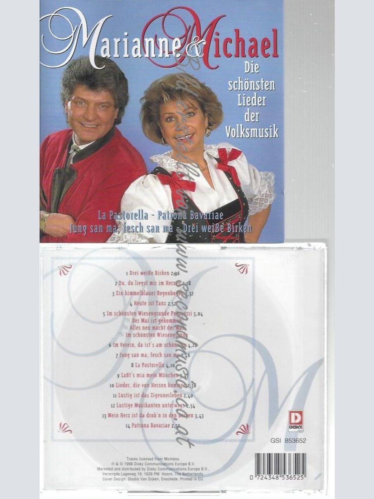CD--MARIANNE & MICHAEL--    DIE SCHÖNSTEN LIEDER DER VOLKSMUSIK