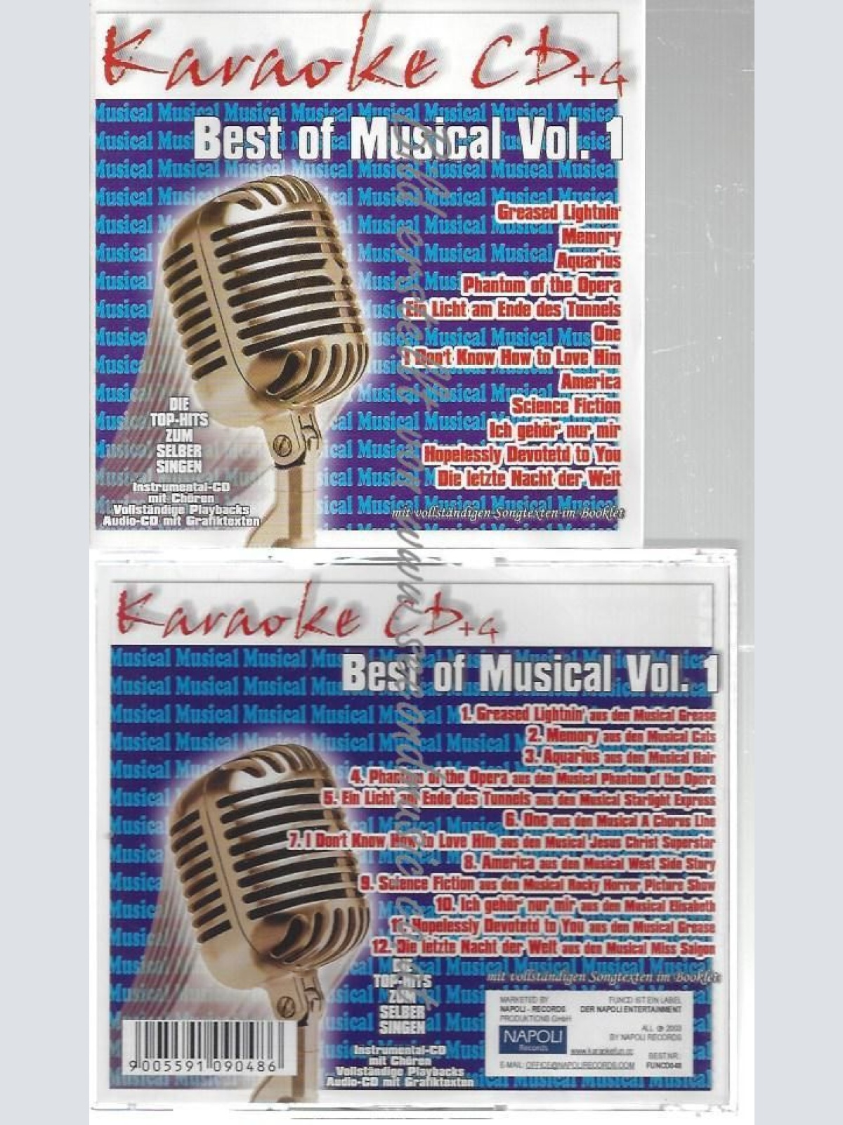 CD--KARAOKEFUN -    BEST OF MUSICAL VOL.1 - KARAOKE