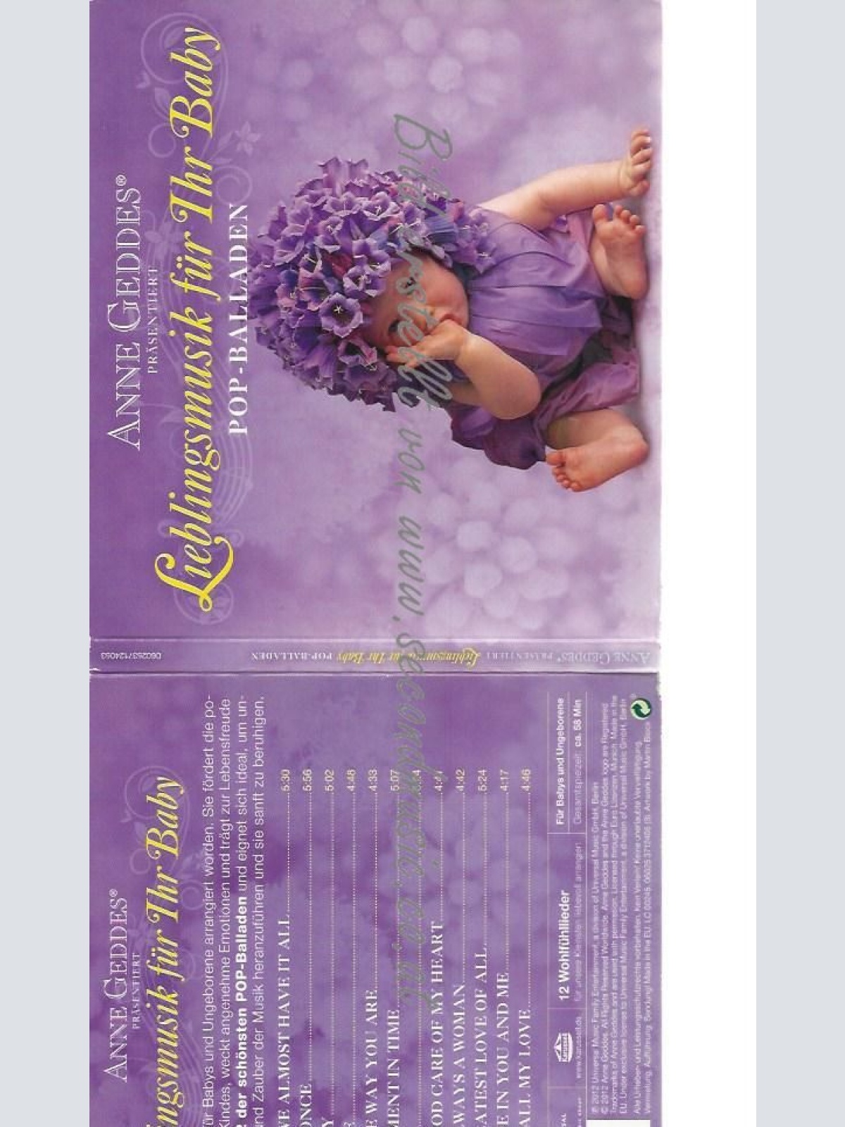 CD--Anne Geddes präsentiert Lieblingsmusik für Ihr Baby - 03: Pop-Balladen