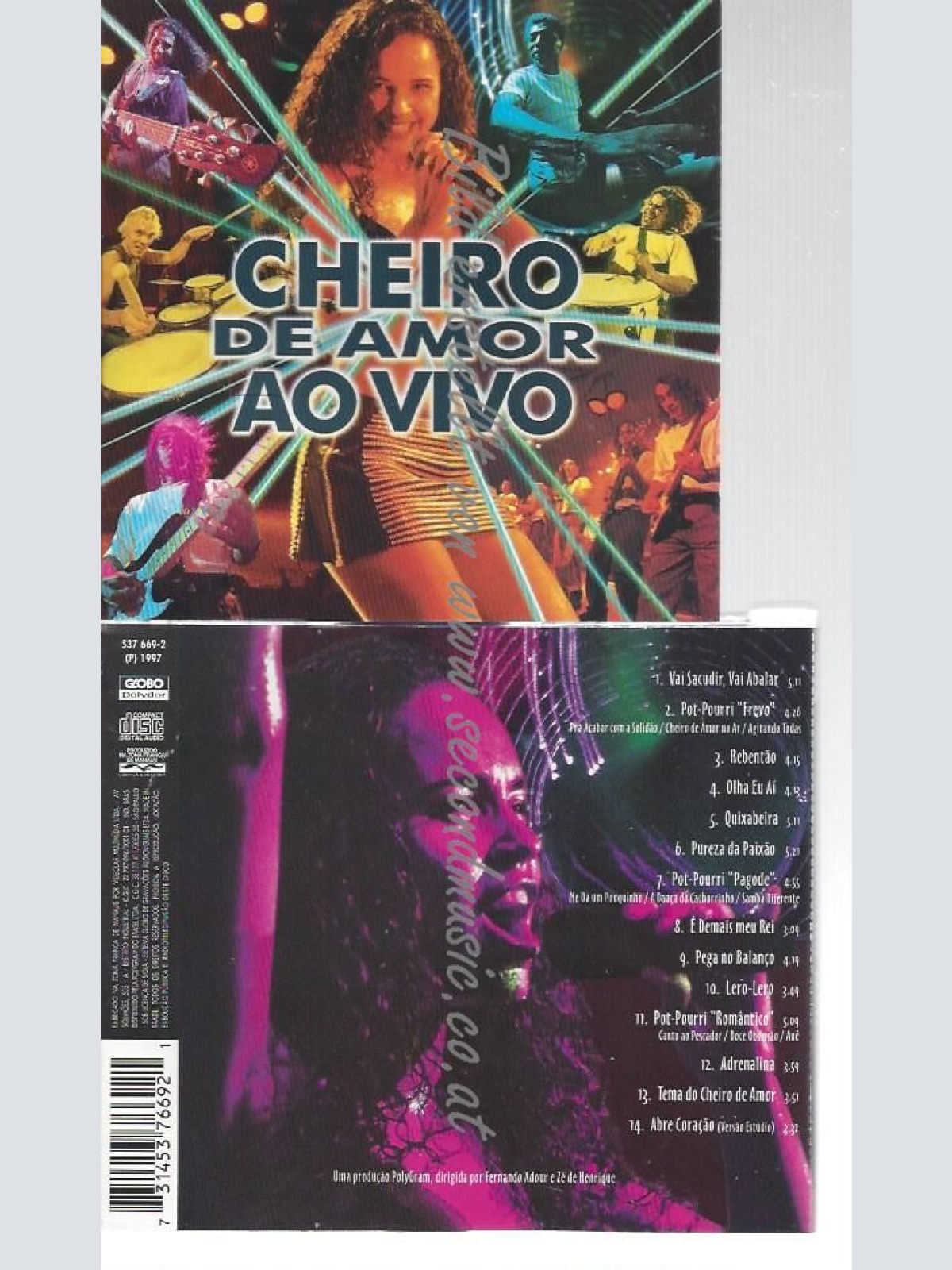CD--BANDA CHEIRO DE AMOR--    BANDA CHEIRO AO VIVO