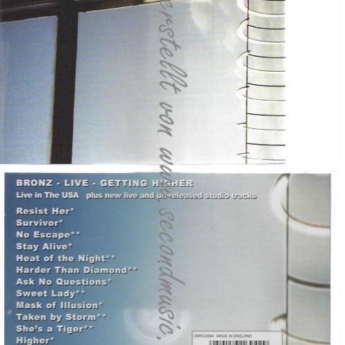 CD--BRONZ--    LIVE-GETTING HIGHER--