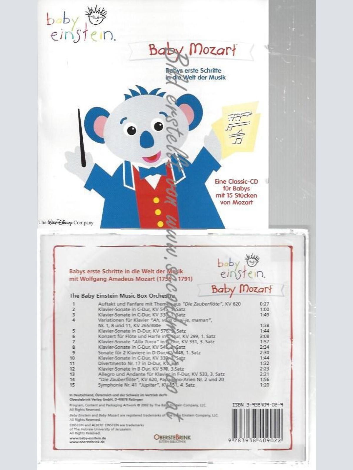 CD--WOLFGANG AMADEUS MOZART--    BABY EINSTEIN. BABY MOZART.