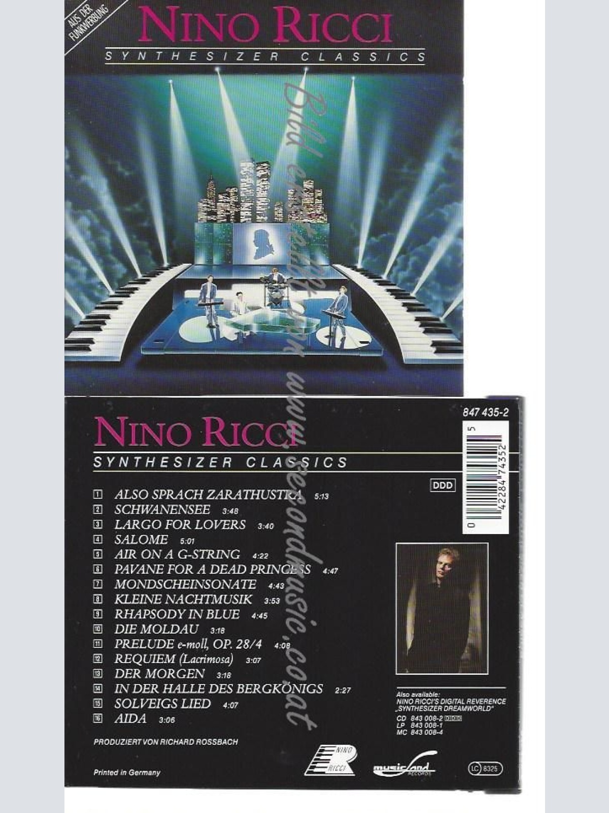 CD--NINO RICCI--    SYNTHESIZER CLASSICS