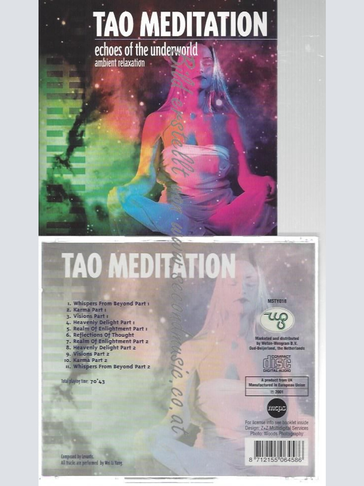 CD--TAO MEDITATION - ECHOES OF THE UNDERWORLD - AMBIENT RELAXATION |