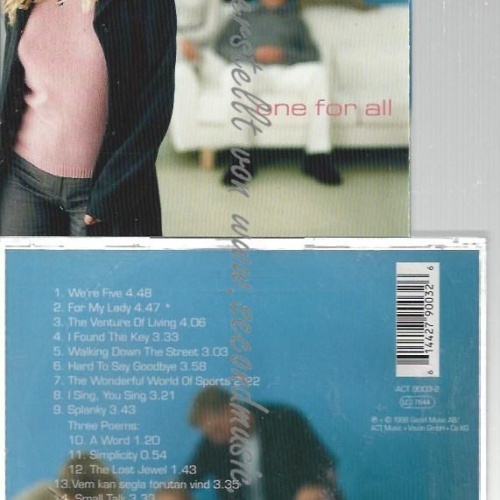 CD--THE REAL GROUP--    ONE FOR ALL