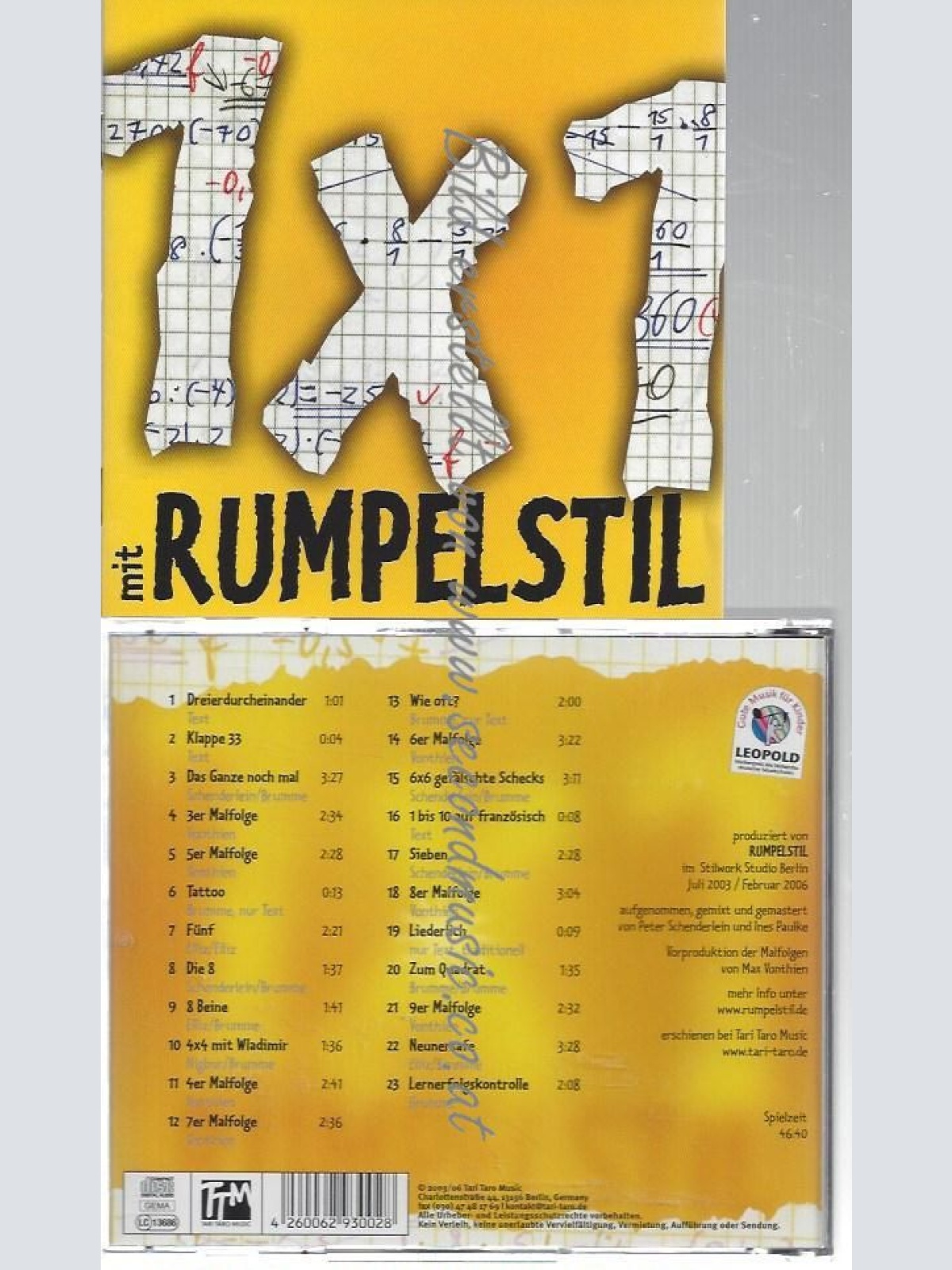 CD--RUMPELSTIL UND MUSIKTHEATER RUMPELSTIL--   1 X1 MIT RUMPELSTIL