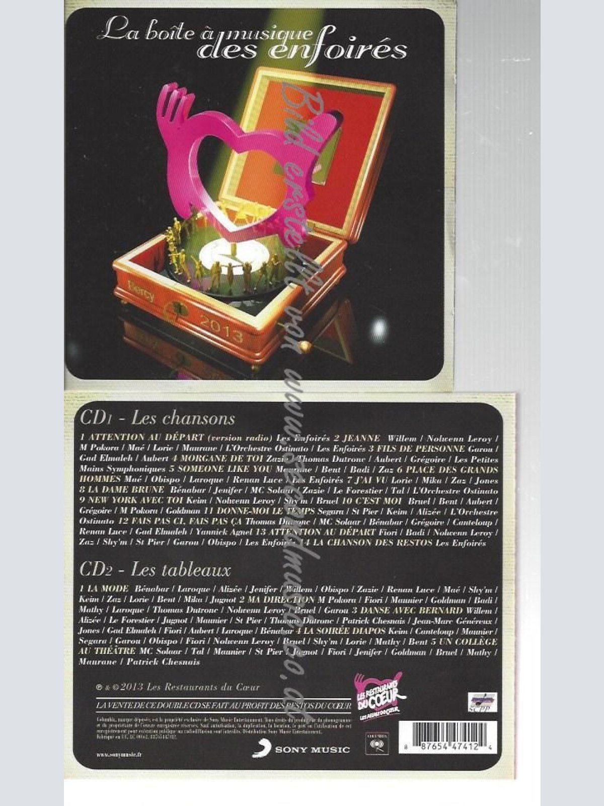 CD--LES ENFOIRES--    LA BOITE À MUSIQUE DES ENFOIRÉS | DOPPEL-CD