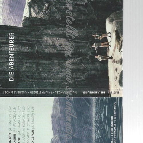CD--MULO FRANCEL, PHILIPP STERZER, ANDREAS BINDER--    DIE ABENTEURER
