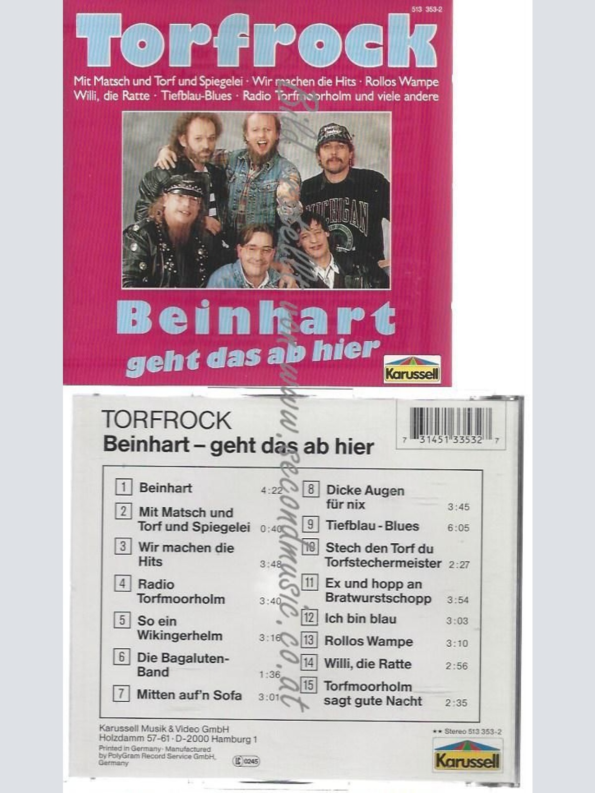CD--TORFROCK--    BEINHART-GEHT DAS AB HIER