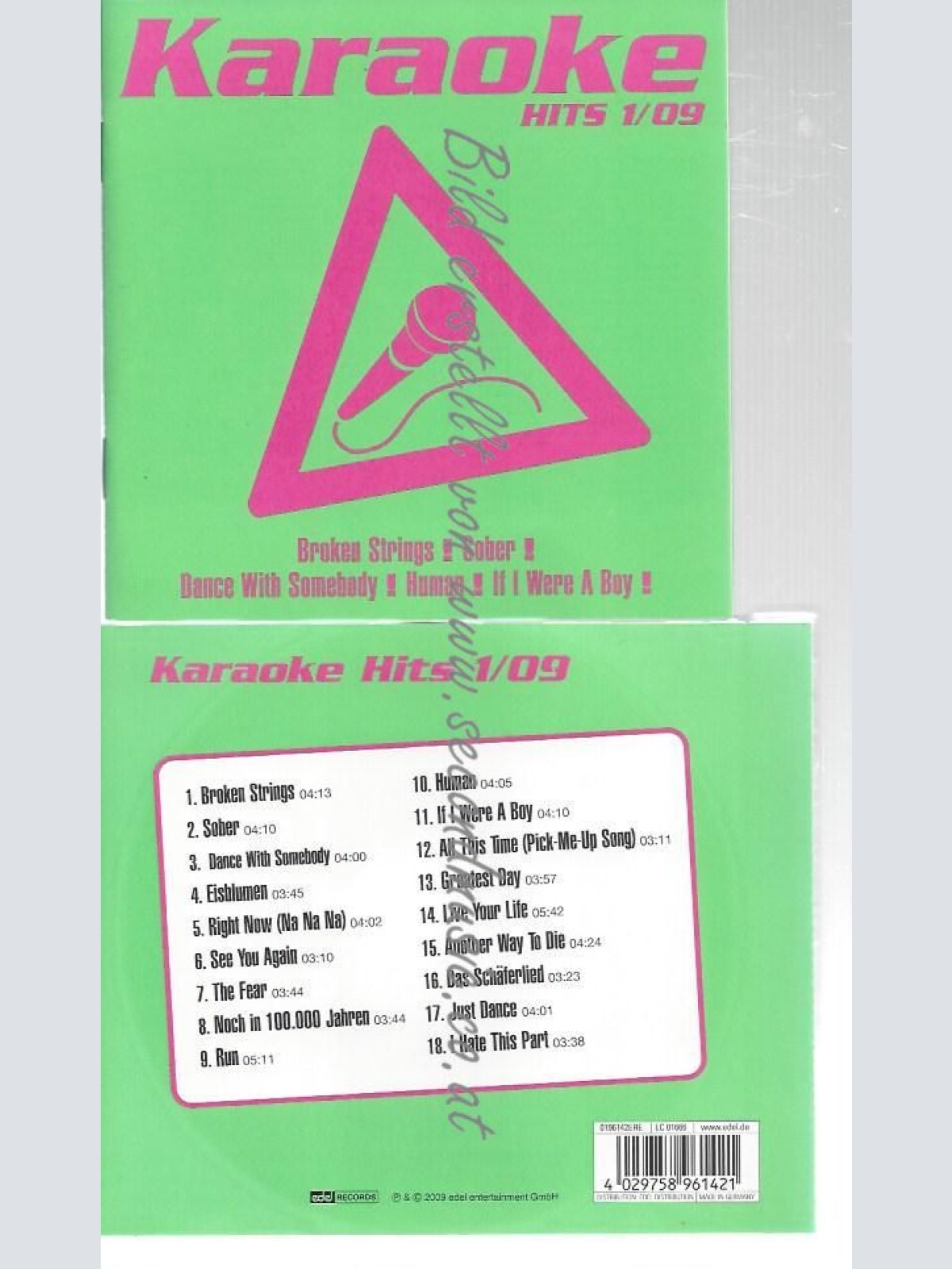 CD-- | KARAOKE    / VARIOUS--    KARAOKE HITS 1/09