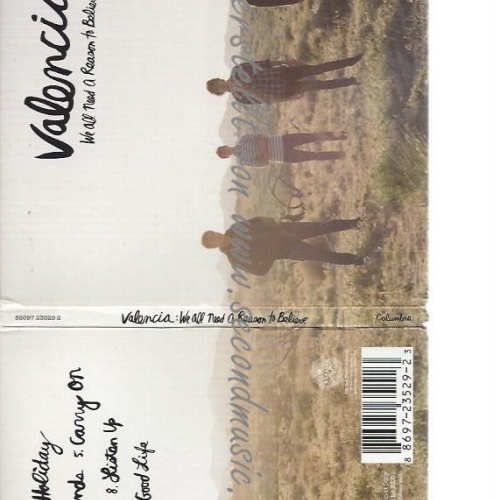 CD--VALENCIA--    WE ALL NEED A REASON TO BELIEVE