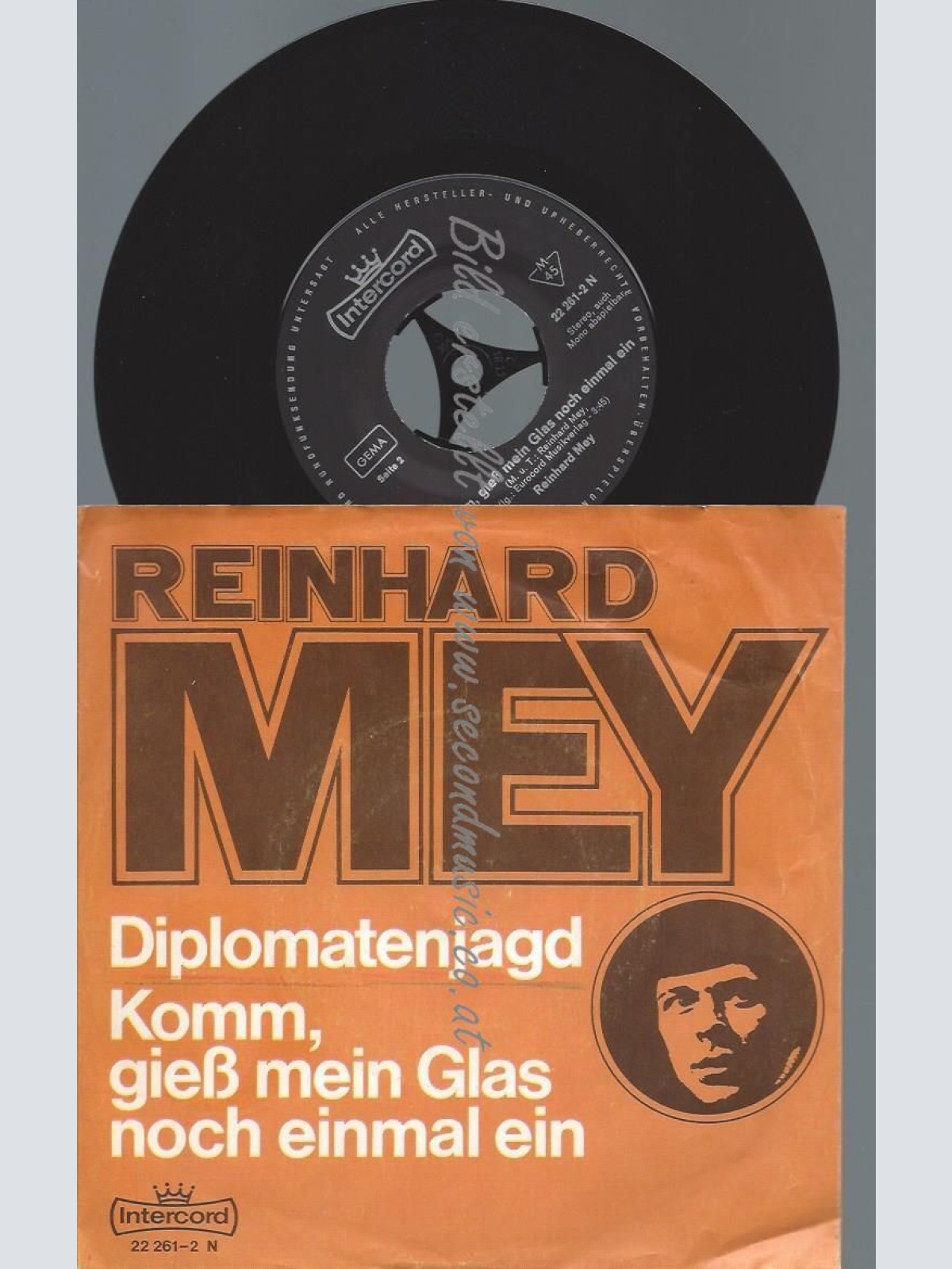 7"   Reinhard Mey  Diplomatenjagd // DIFFRENT COVER