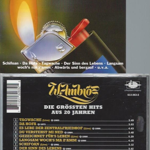 CD--WOLFGANG AMBROS DIE GRÖSSTREN HITS AUS 20 JAHREN // ATOM