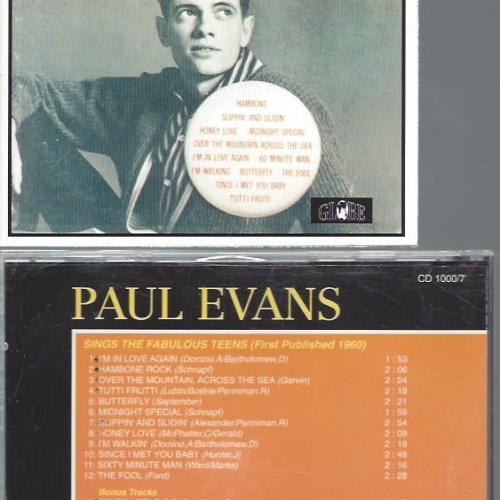 CD-Paul Evans  Paul Evans Sings The Fabulous Teens