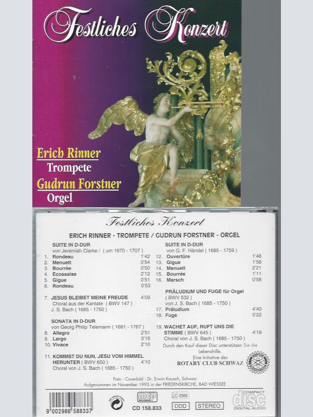 CD--FESTLICHES KONZERT ERICH RINNER