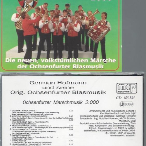 CD--GERMAN HOFMANN MARSCHMUSIK 2000